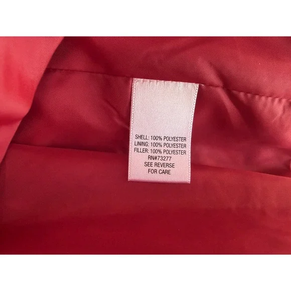 Womens Croft & Barrow Quilted Zip Up Vest Drawstring Back Small Zip Pockets - Picture 3 of 5